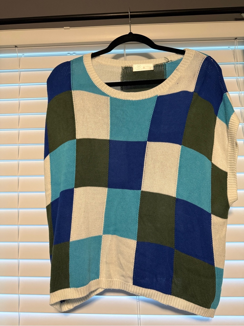 Liam & Co Colorblock Knit Sweater Top Size XL